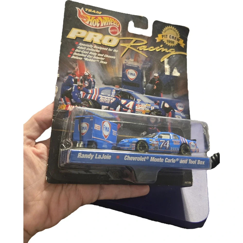 Randy LaJoie #74 FINA Hot Wheels Pro Racing 1998 Pit Crew Edition MOC